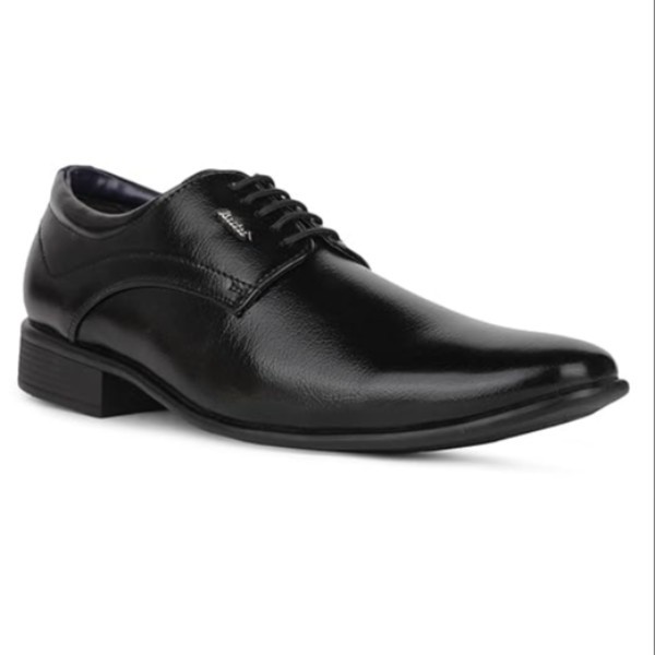 Bata 8216 Boss-Grip Black Derby Shoes for Men